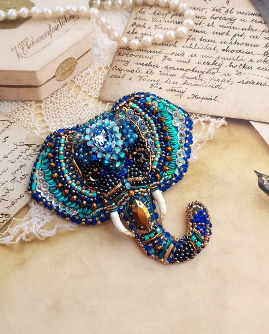 Броши из бисера: идеи