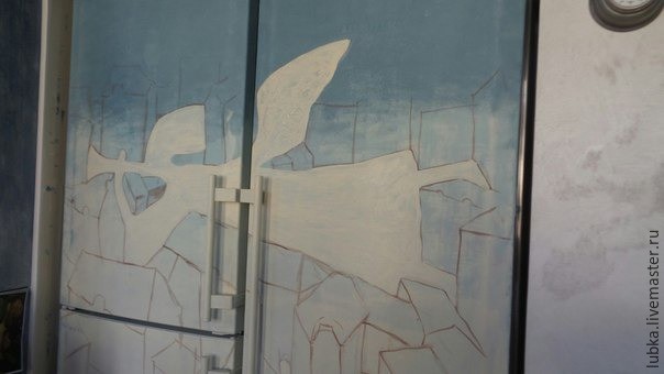 ​Как декорировать холодильник: роспись "Двойная суть"