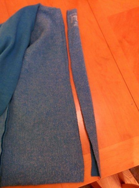 ​Кардиган с ассиметричной застежкой из свитера или свитшота
