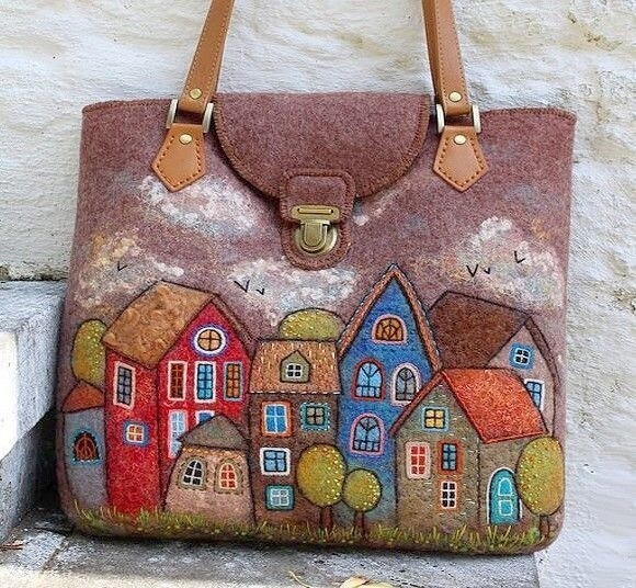 Войлочные сумки: идеи для вдохновенного творчества