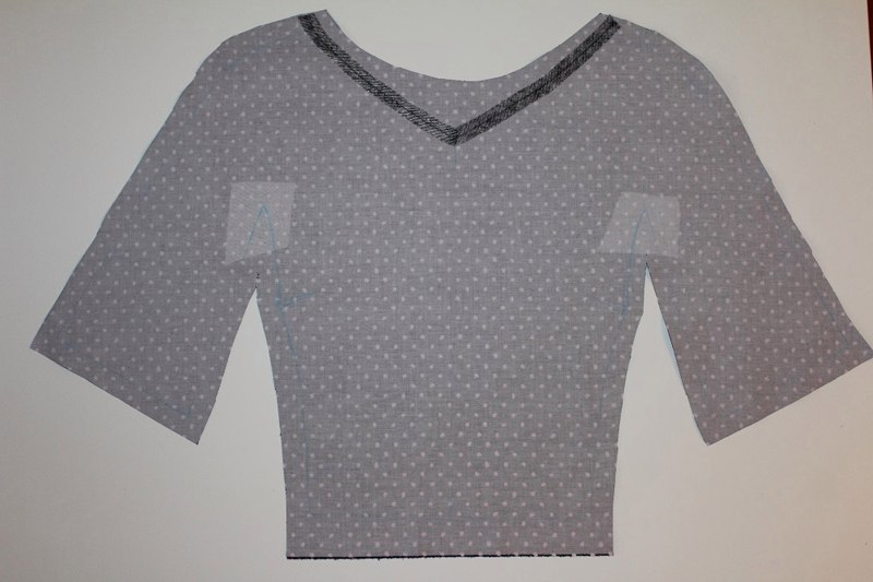 Цельнокроеный рукав с ластовицей