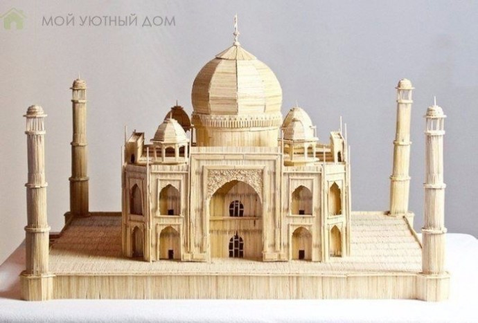 Невероятные скульптуры из зубочисток