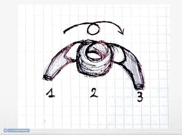 Палантин с интересными рукавами