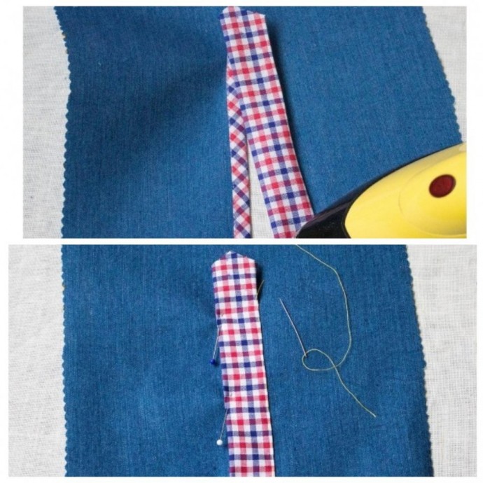 ​Планка рукава: обработка застежки двумя обтачками