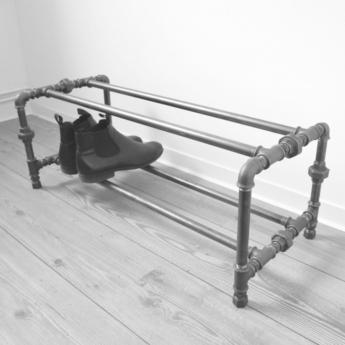 Полочки для обуви из труб: идеи Полочки для обуви из труб: идеи