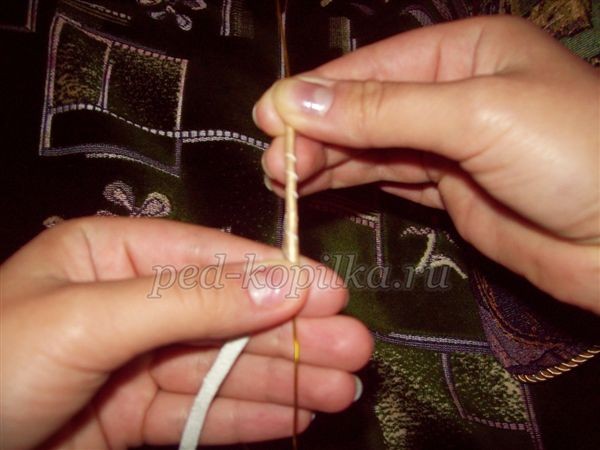 Картина из кожи "Маки"