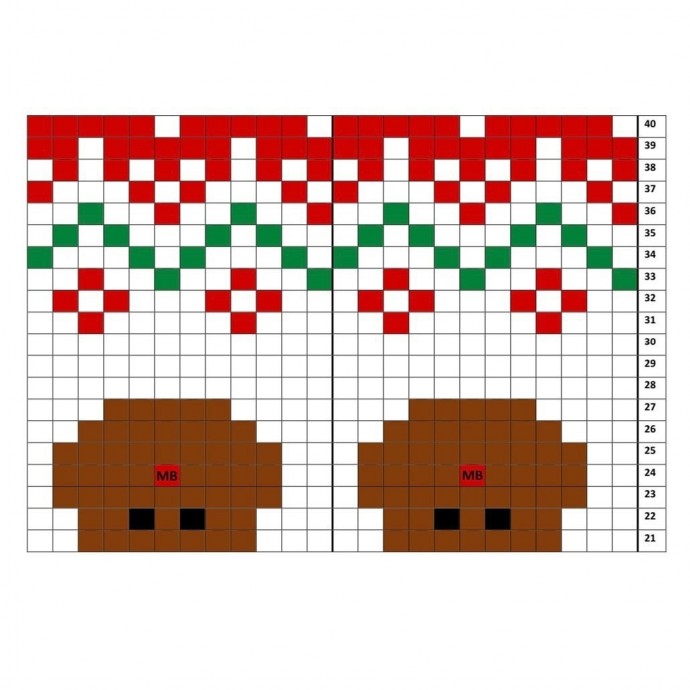 Нарядные носки с оленями