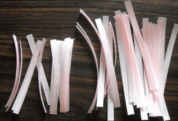 Георгин из лент: канзаши