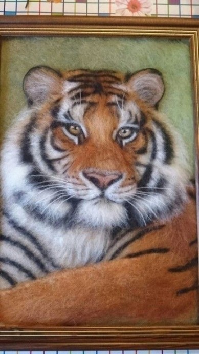 Животные в технике шерстяной акварели: невероятные идеи