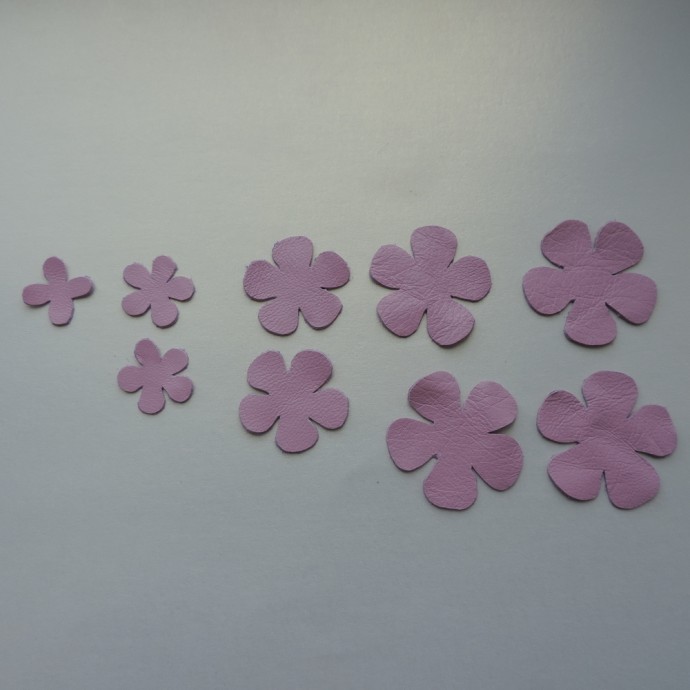 Розочка из кожи