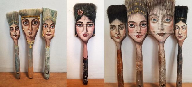 Художественная роспись кистей для краски