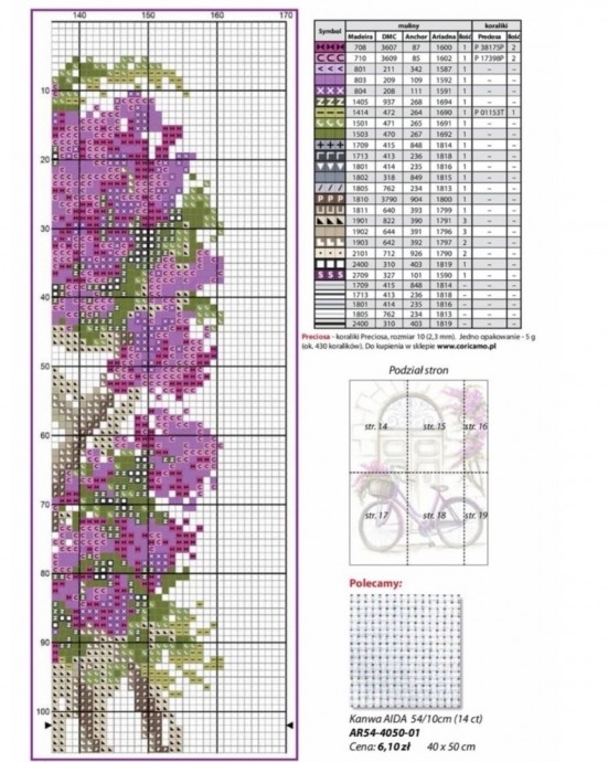Вышивка крестом: велосипед