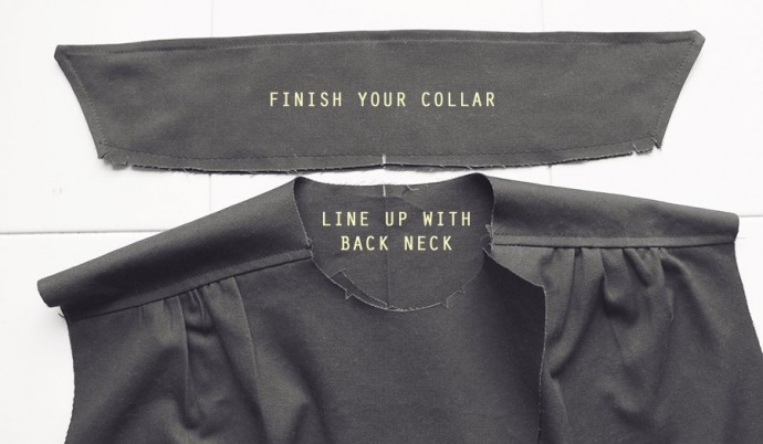 Втачной отложной воротник