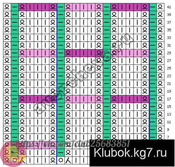 Шапочка узором клоке