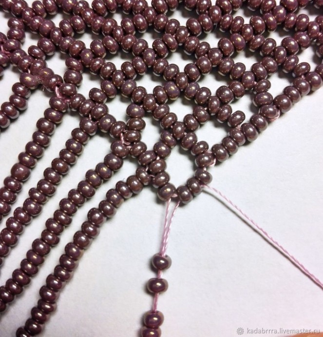 Бахрома для колье-косынки