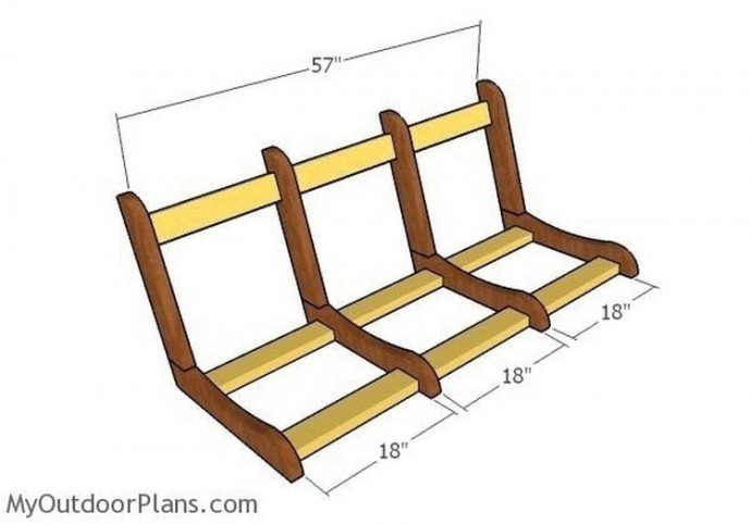 Самодельная скамья на дачу