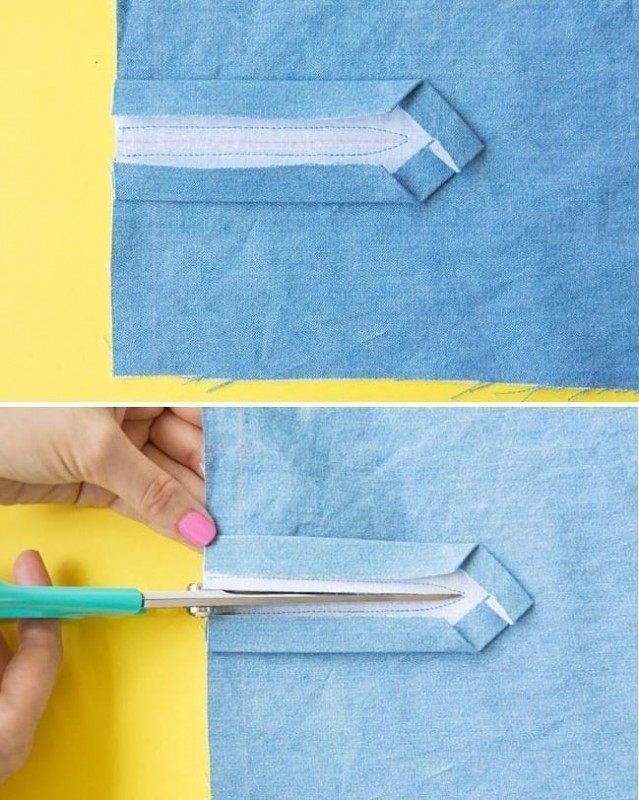 Разрез на рукаве манжеты