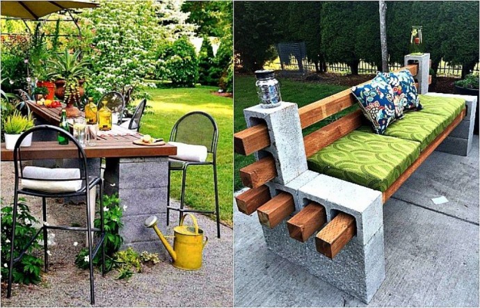 Использование шлакоблоков в декоре на даче: вдохновляющие идеи