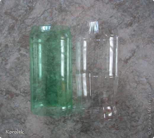 Симпатичные вазочки своими руками из гипса и пластиковых бутылок