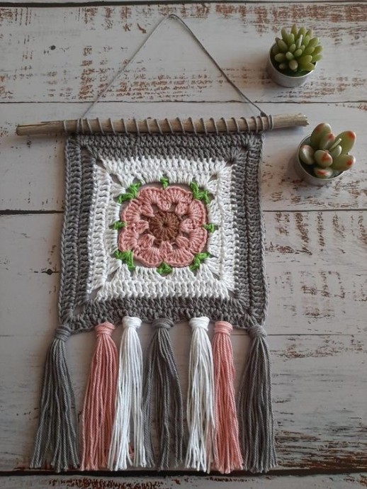 Вязаная мандала Вязаная мандала