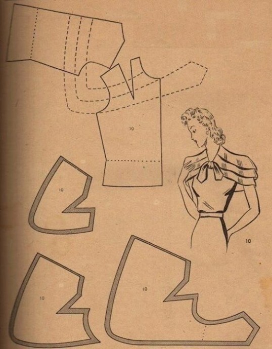 ​Интересные варианты верха блузок