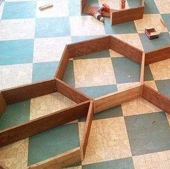Необычные полки-соты своими руками Необычные полки-соты своими руками