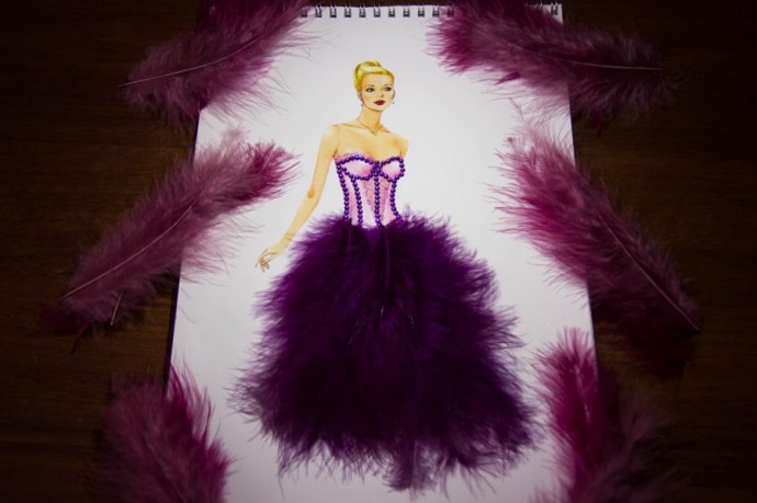 Волшебные платья из пёрышек: идеи для творческого вдохновения