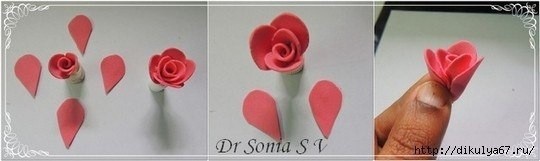 Розочки из фоамирана