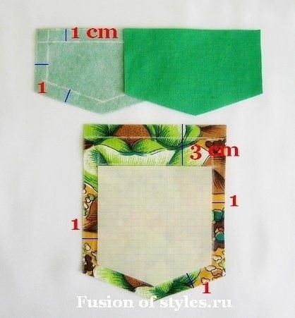 Накладной карман с клапаном