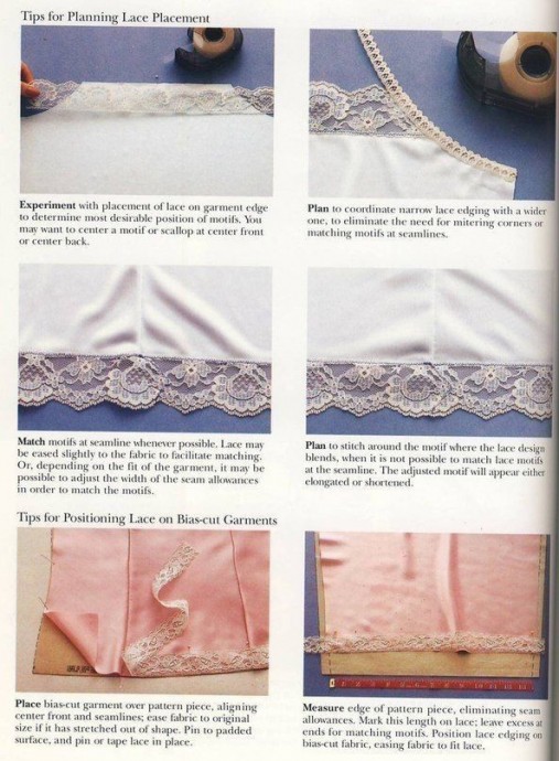 Технология работы с кружевом