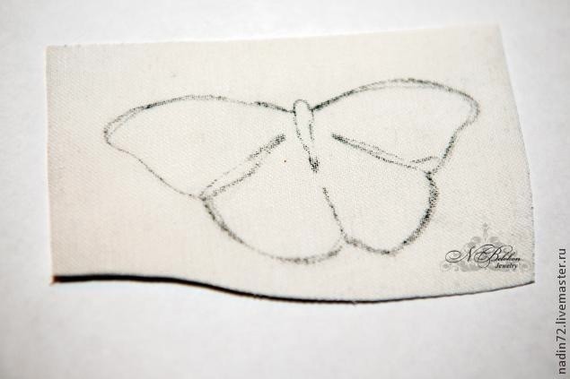 Вышивка бисером "Брошь-бабочка"