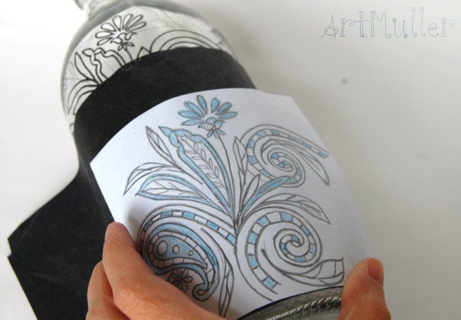 Перенос рисунка на стекло