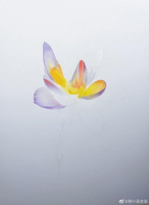 Урок рисования акварелью: лотос