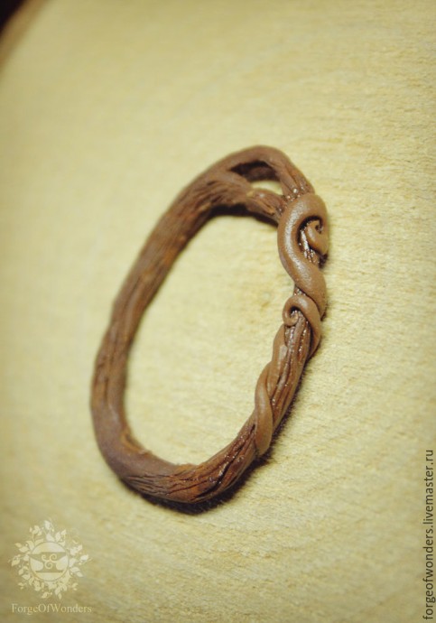 Кулон с грибами из полимерной глины Кулон с грибами из полимерной глины