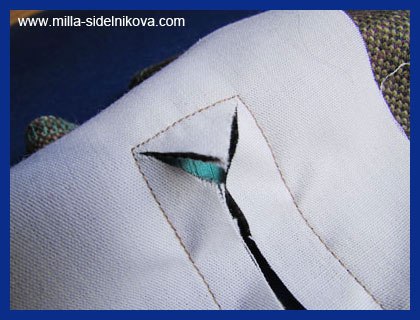 Особенности выполнения открытых застёжек - молний на цельных деталях, без шва