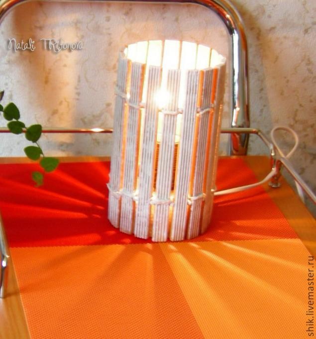 Светильник из бамбука