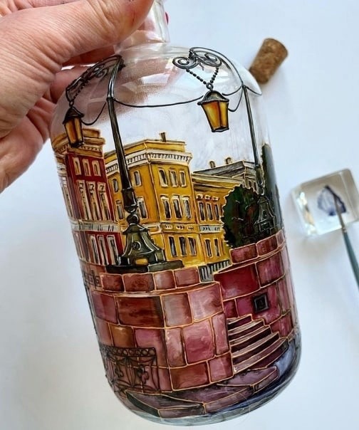 Идеи декоративной росписи бутылок