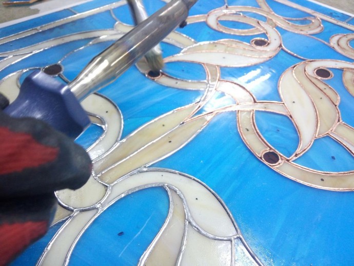 Витражный потолок своими руками