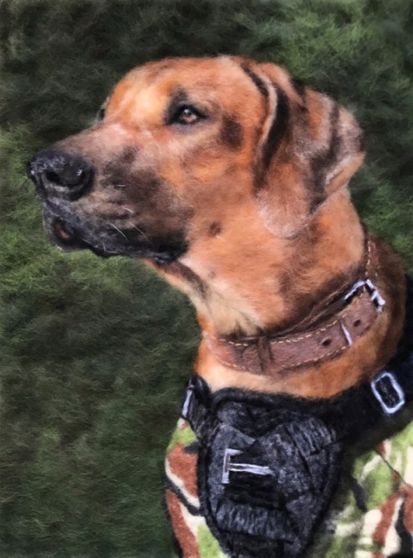 Животные в технике шерстяной акварели