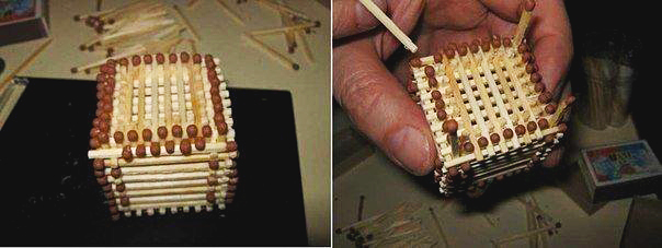 Деревня Рукоделкино: домик из спичек