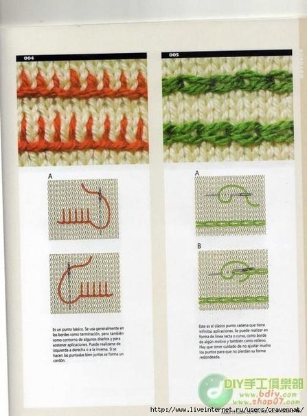 Вышивка на вязаных изделиях