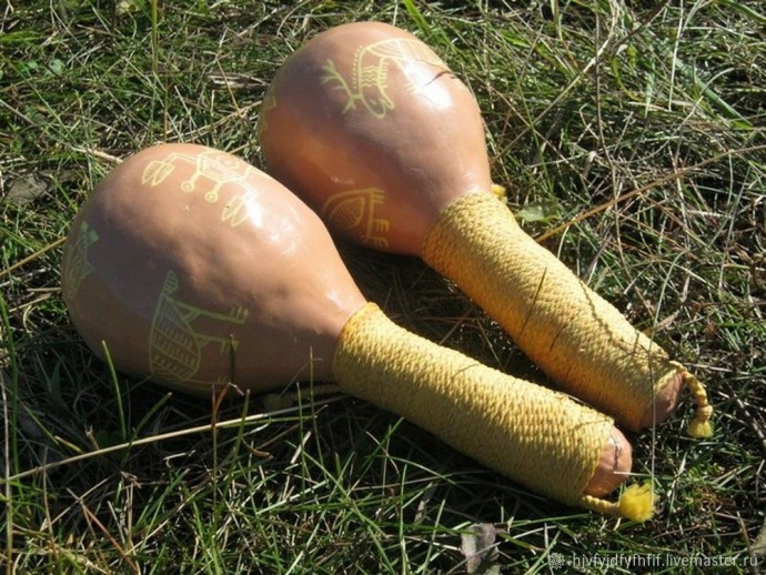 Маракасы из папье-маше