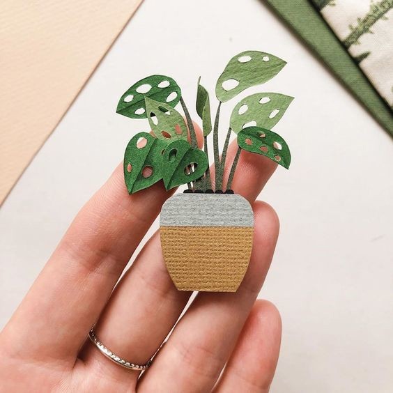 Крошечные бумажные растения: идеи для вдохновенного творчества