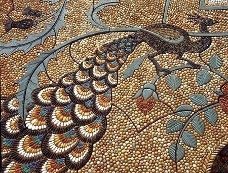 Мозаика из морской гальки: идеи