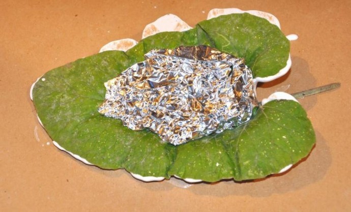 ​Гипсовое блюдо для хранения конфет или украшений "Листья"