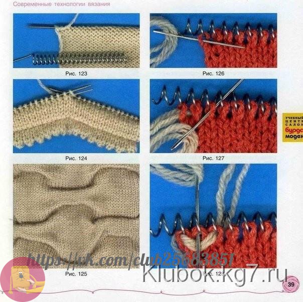 Шапочка узором клоке