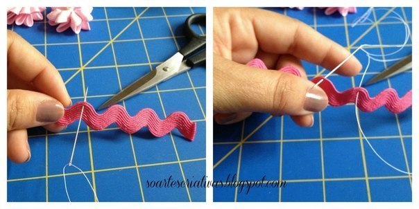 Украшение из узкой каймы: мастер-класс