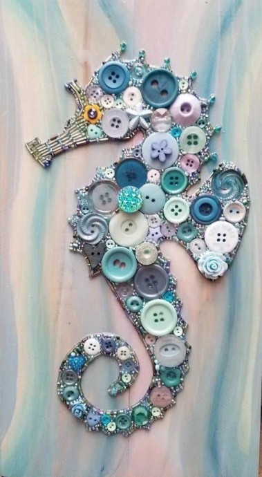 Вышивка пуговицами на морскую тему: идеи для творчества