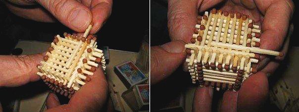 Деревня Рукоделкино: домик из спичек