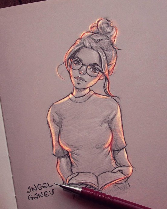 Изумительные светящиеся наброски